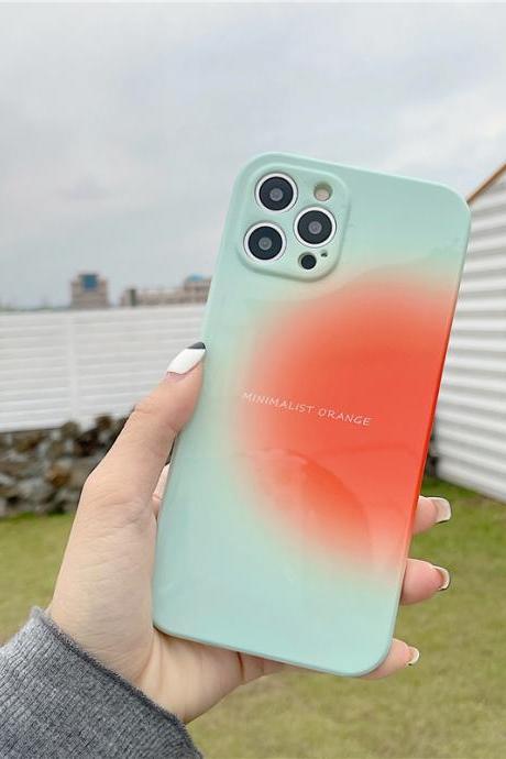 Cute gradient color mobile phone case