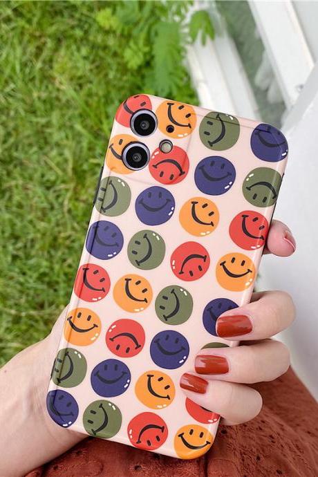 Cute emoji smiley phone case