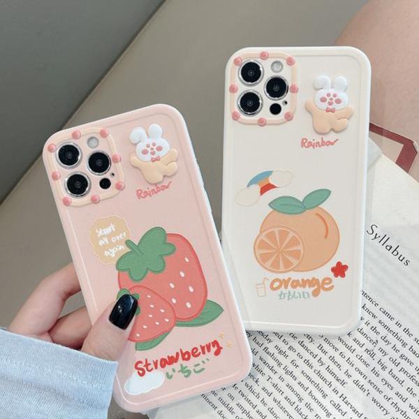 Cute Strawberry Phone Case Orange Phone Case on Luulla